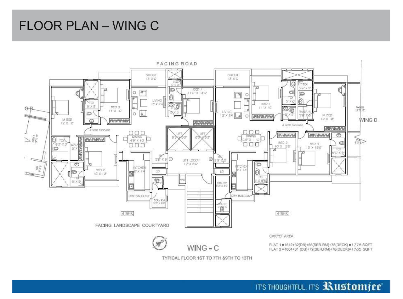 Floor Plan1 - Rustomjee Paramount, Khar West