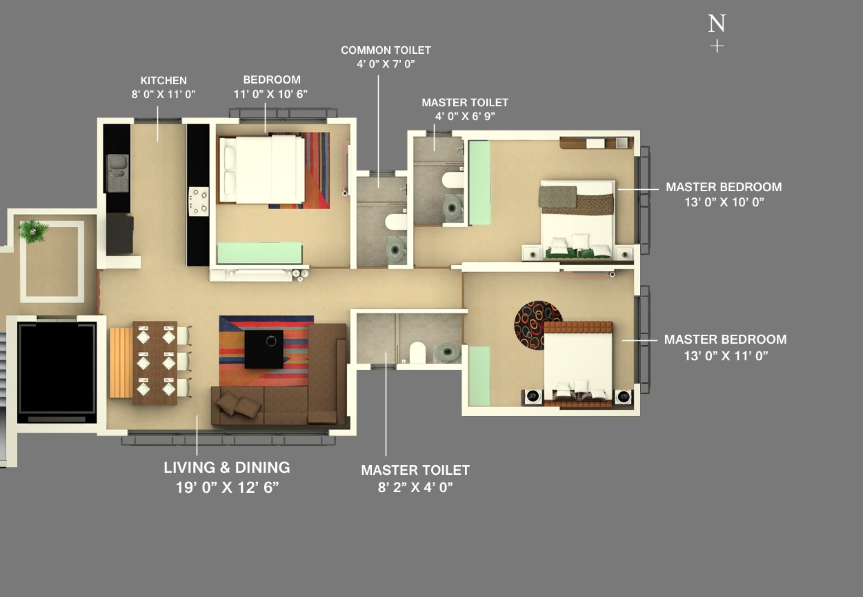 Floor Plan - Samyakth Bliss, Khar West