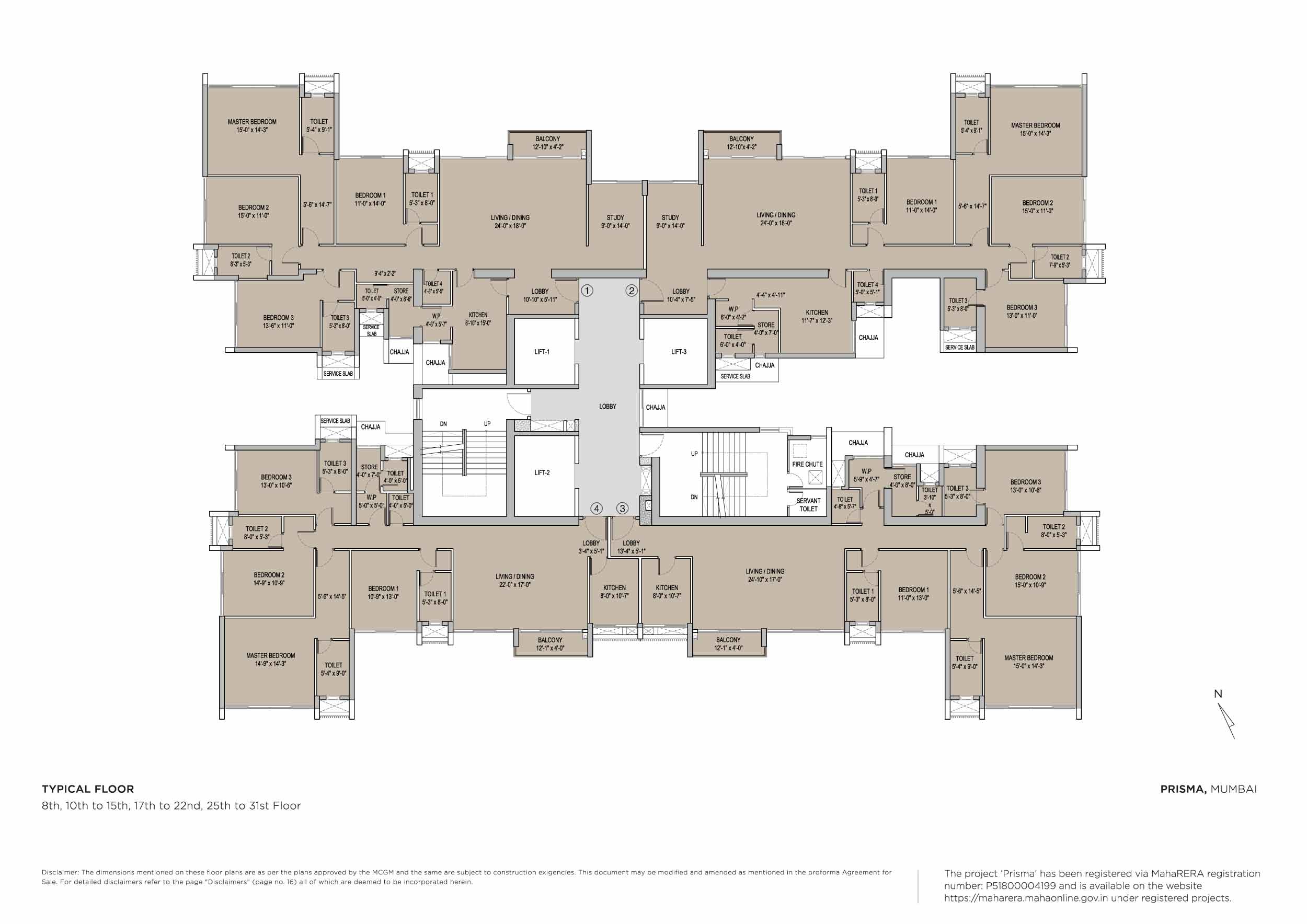 Floor Plan - Oberoi Prisma, Andheri East