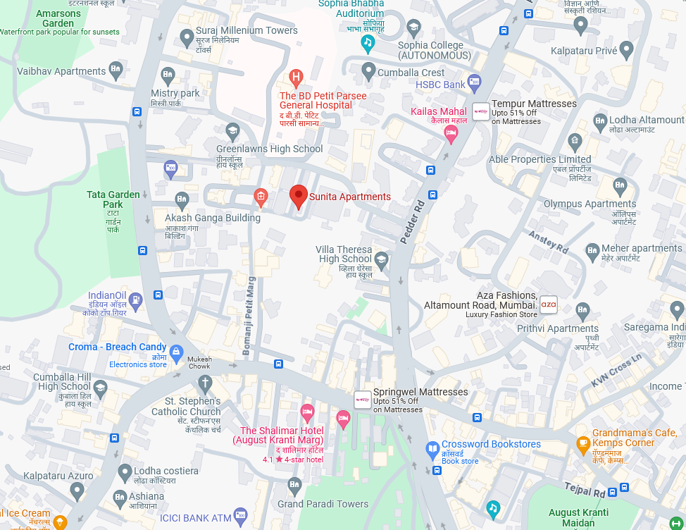 2 BHK Semi Furnished in Sunita Apartment , Peddar Road