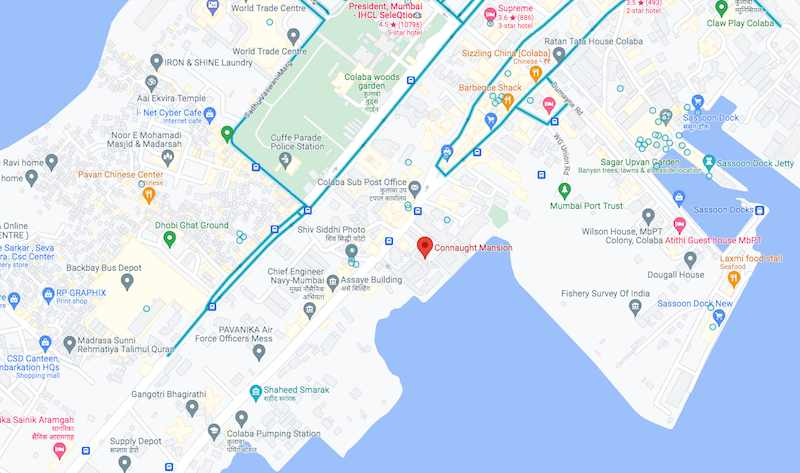 3 BHK Semi Furnished in Connaught Mansion , Colaba