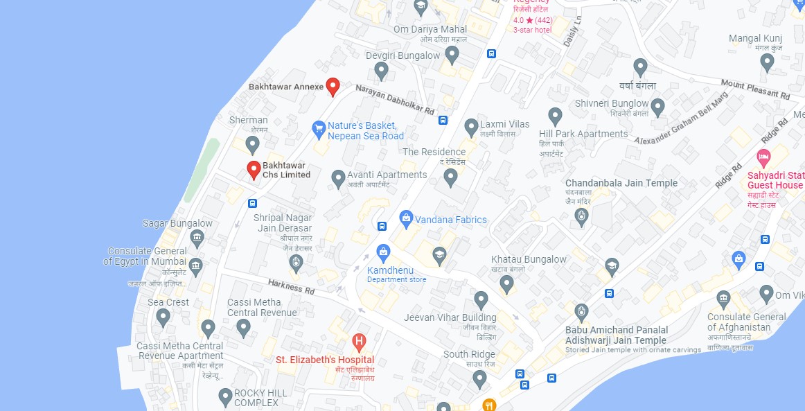 2 BHK Bhaktawar Annexe, Nepeansea Road — for Rent