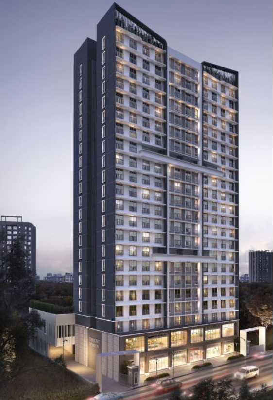 2 BHK Semi Furnished in Crescent Horizon , Kandivali East