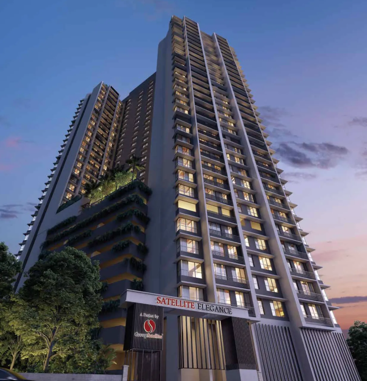 1 BHK Satellite Elegance, Goregaon East — for Sale