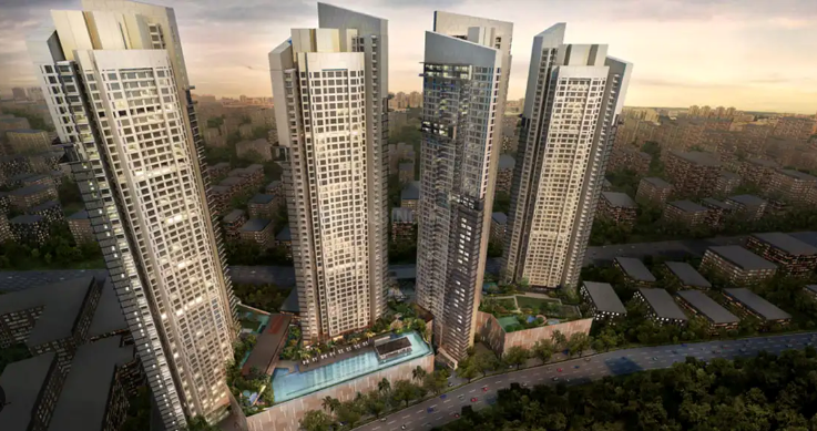 4 BHK Semi Furnished in Auris Serenity Tower 2 , Malad West