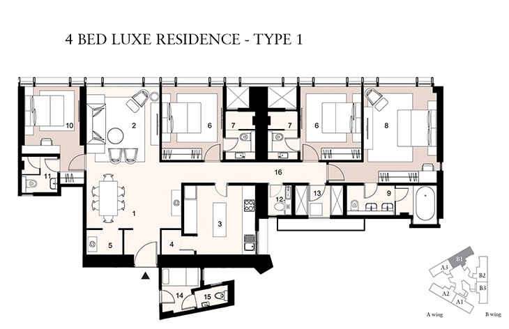 4 BHK Flats on Rent in Lodha Trump Tower, Worli