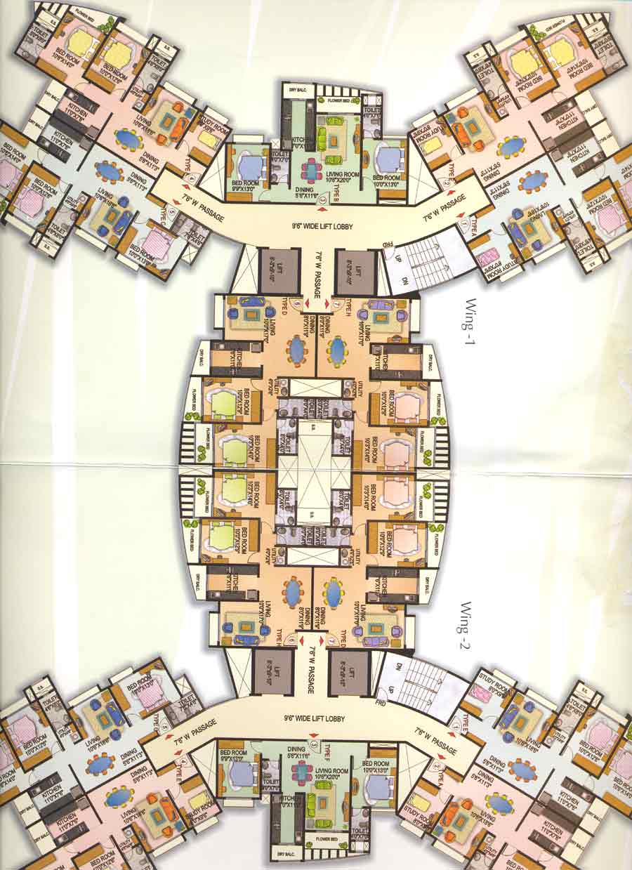 Floor Plan - Dsk Madhuban, Andheri East