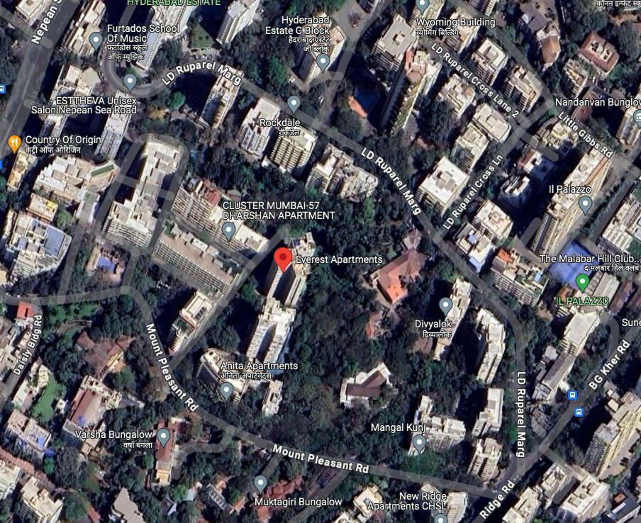 3 BHK Flats on Rent in Everest Apartments, Walkeshwar