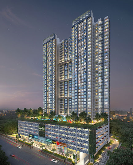 3 BHK in Wadhwa TW Gardens , Kandivali East