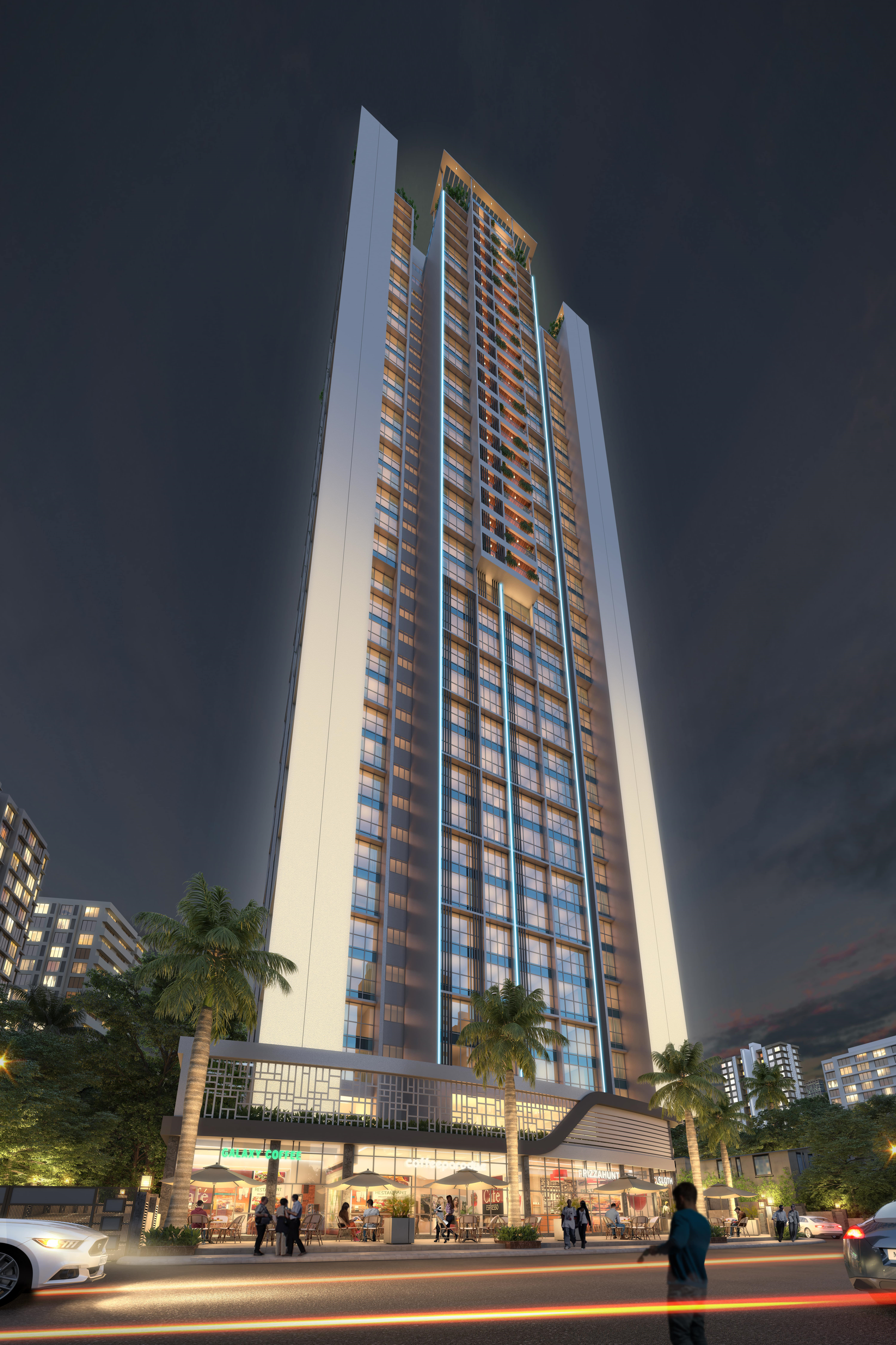 Night - Level The Residences, Andheri West