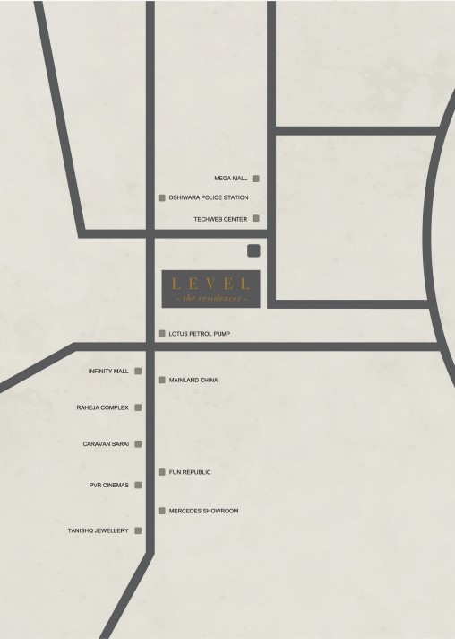 Sitemap - Level The Residences, Andheri West