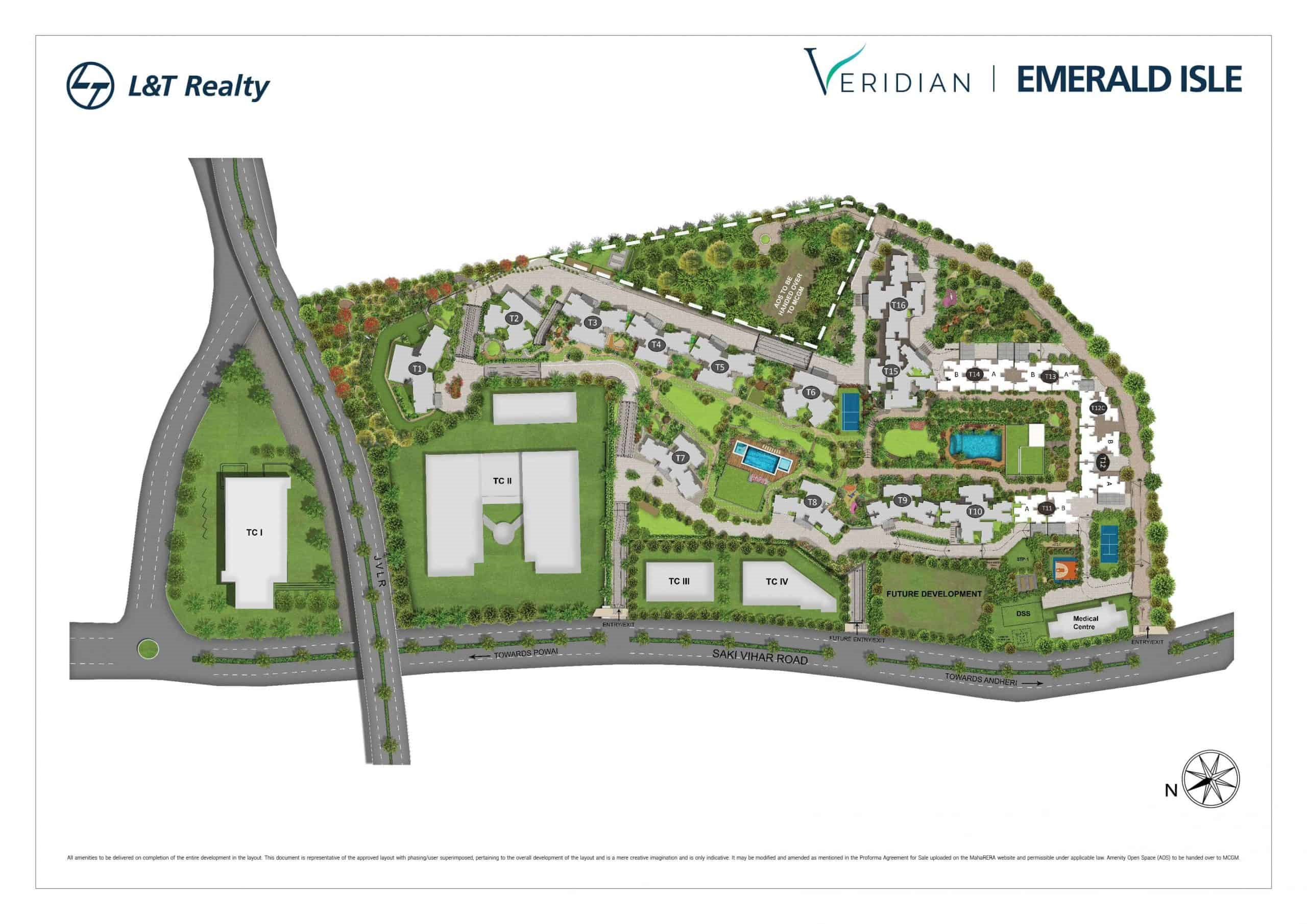 1 BHK Flats on Rent in L&T Veridian, Powai