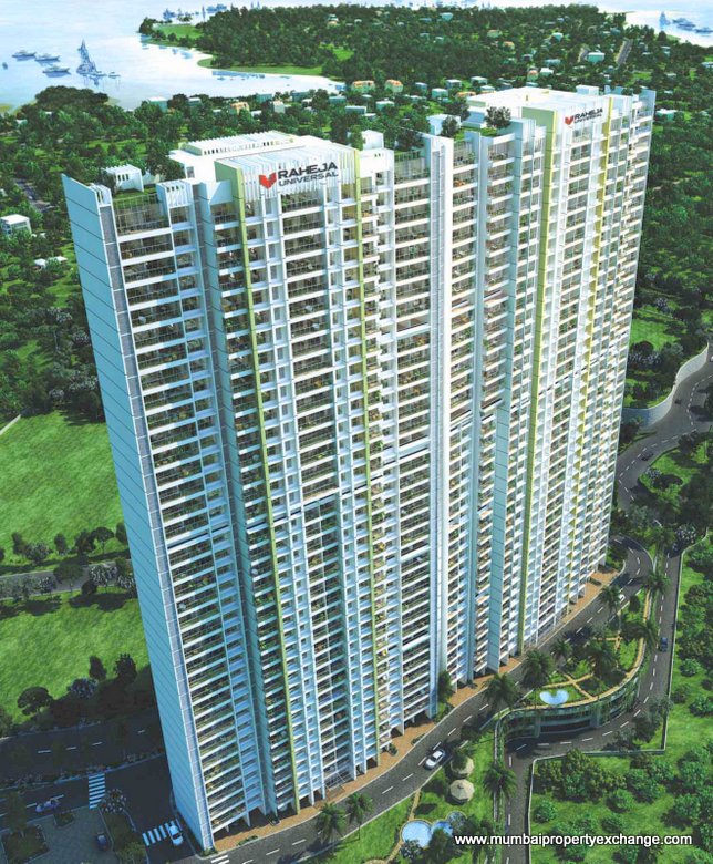 2 BHK Unfurnished in Raheja Exotica -Sorrento , Malad West