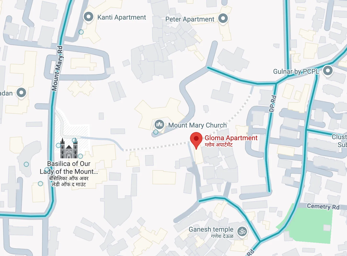 1 BHK Gloma Apartment, Bandra West — for Rent