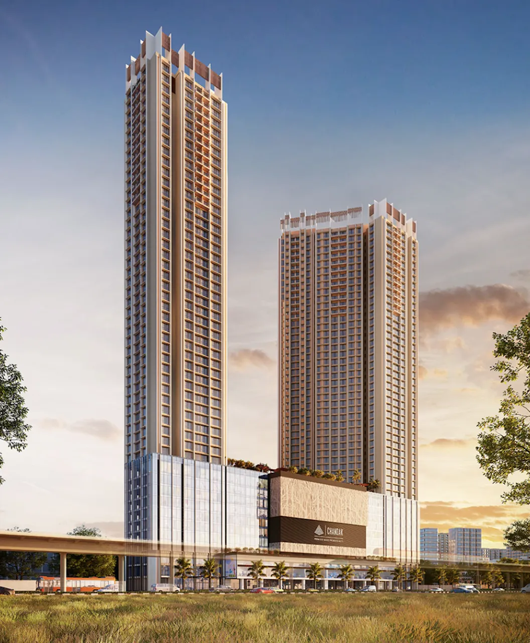 2 BHK Chandak Greenairy, Borivali East — for Sale