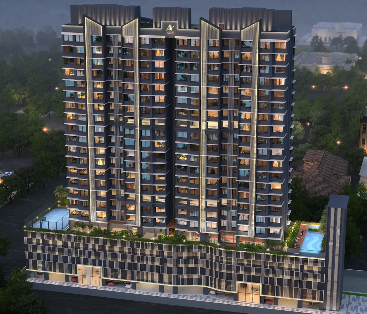 2 BHK Aikya Roots, Vikhroli — for Rent