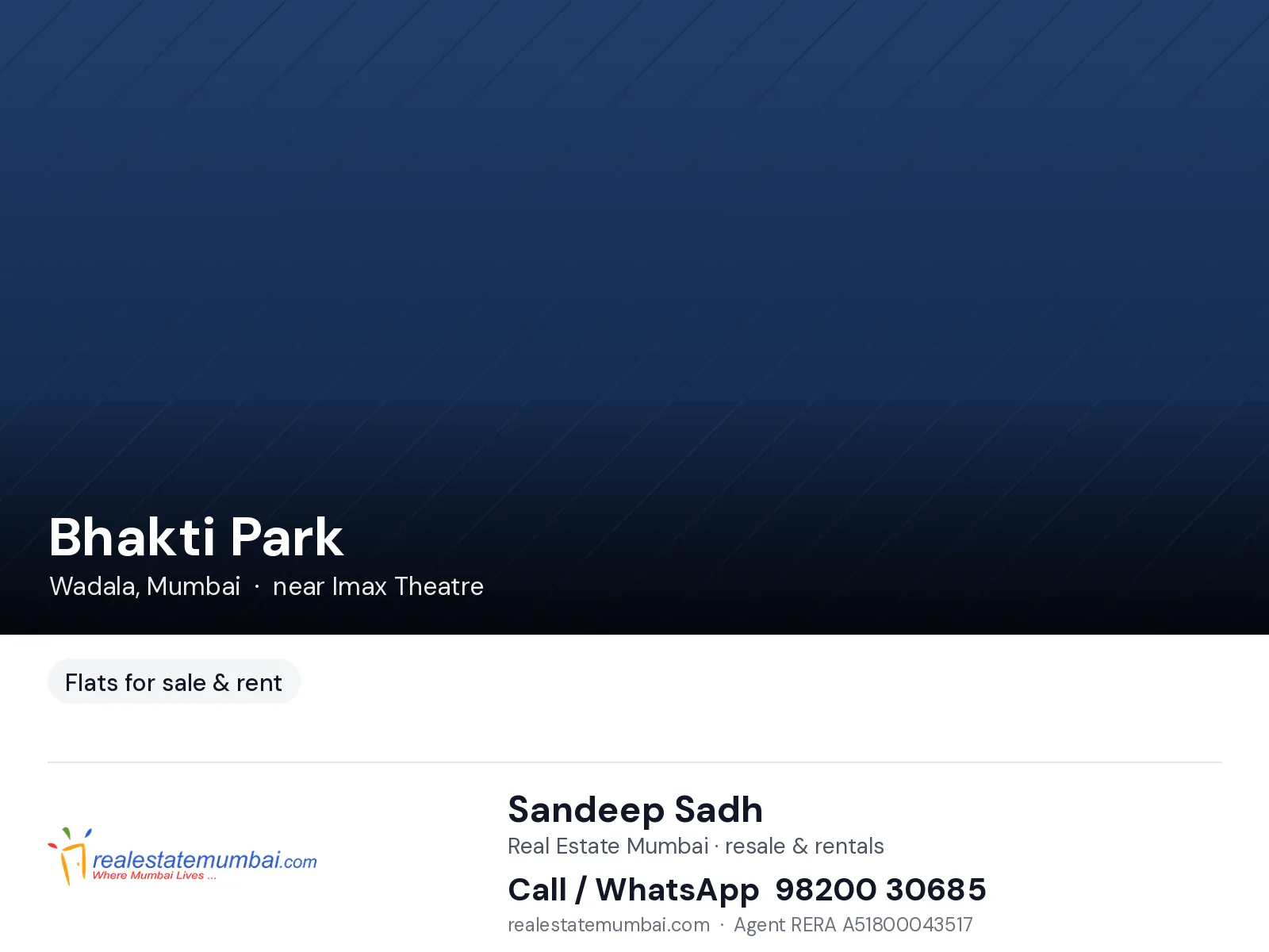 Bhakti Park, Wadala