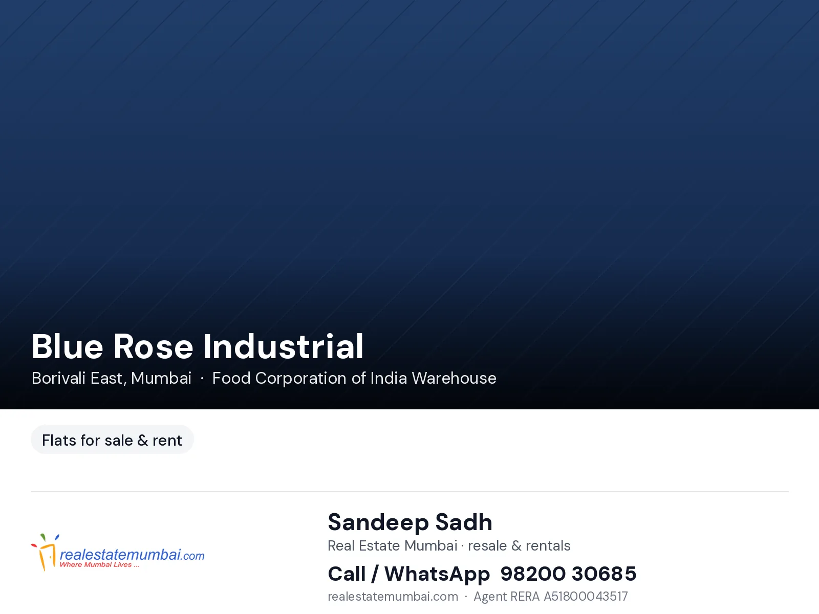 Office Blue Rose Industrial, Borivali East — for Rent