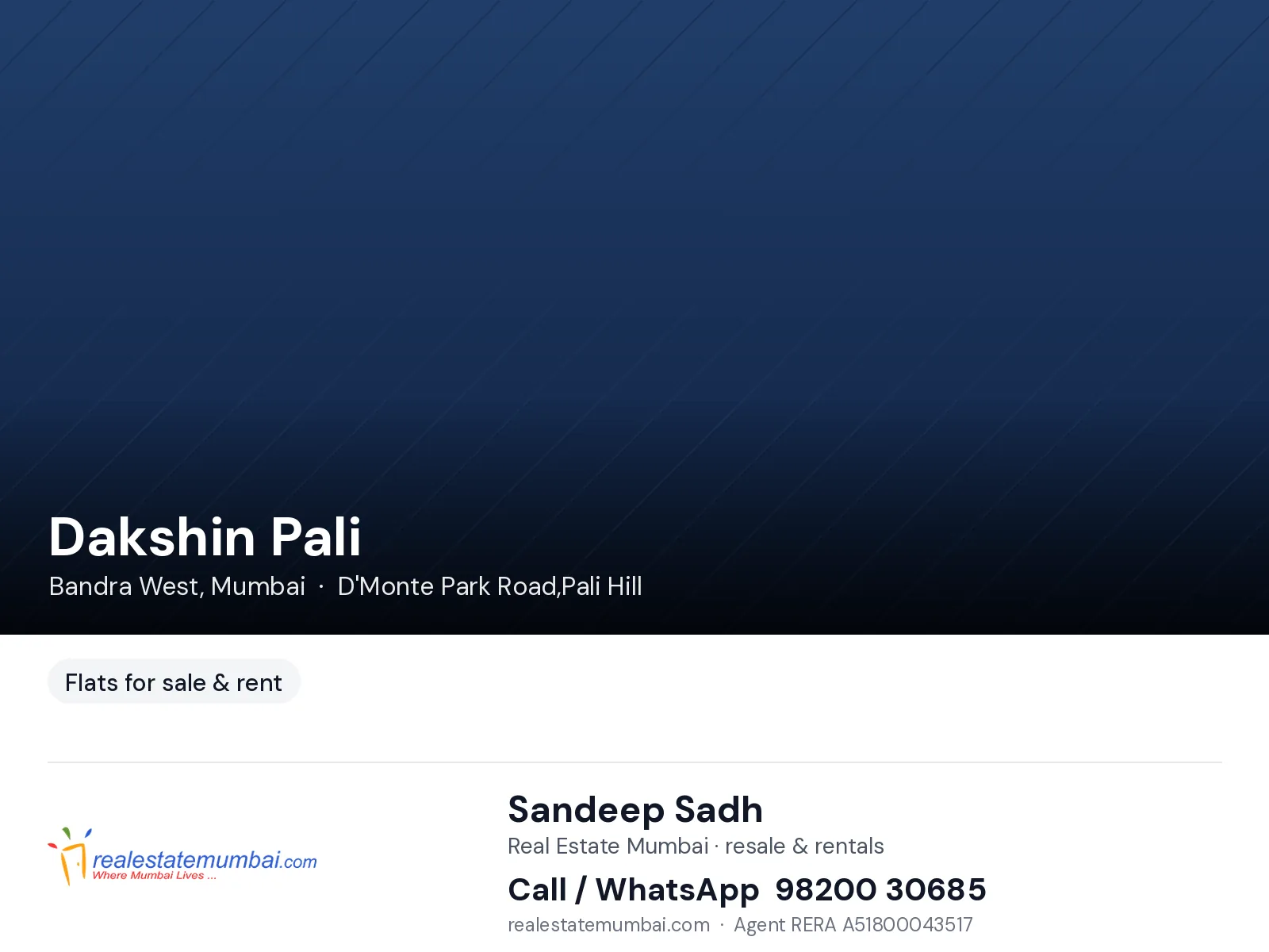 Dakshin Pali, Bandra West