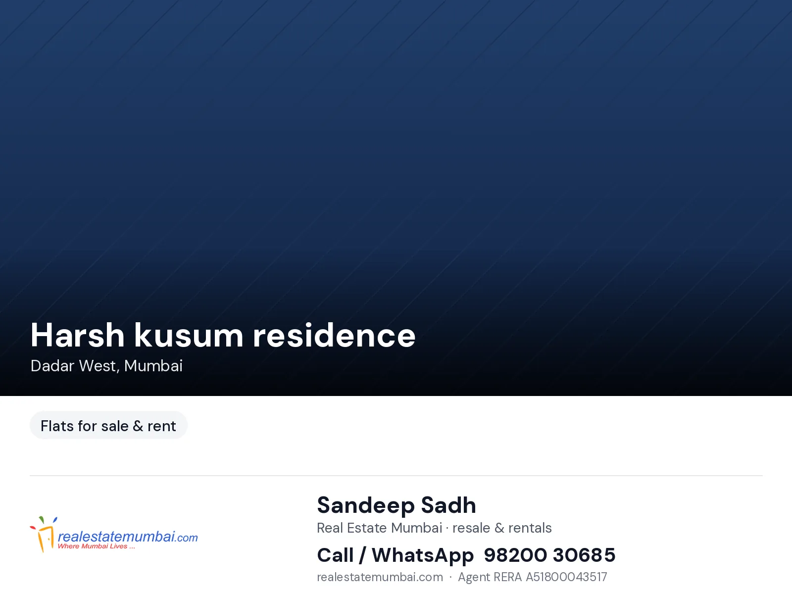 Harsh kusum residence, Dadar West