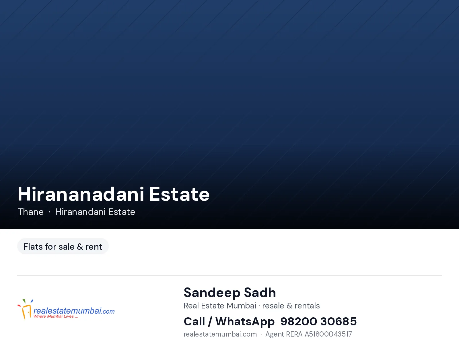 Office Hirananadani Estate, Thane — for Sale