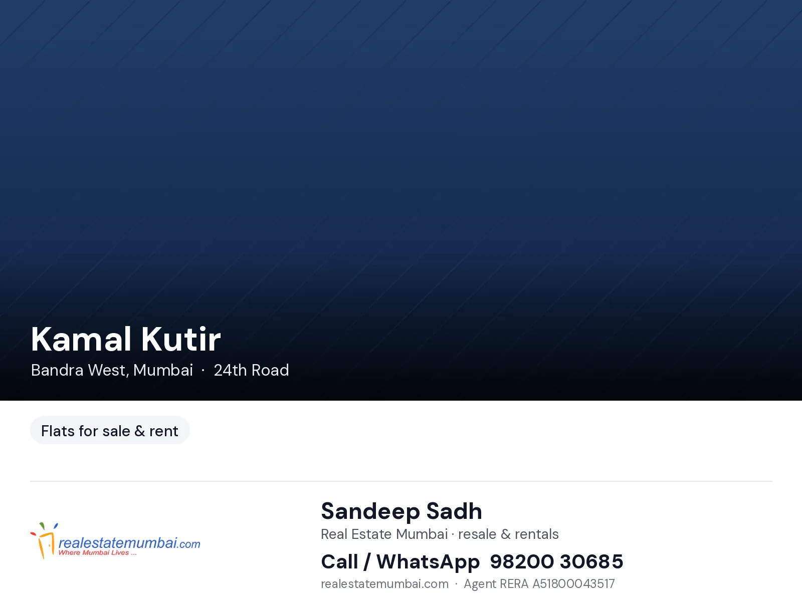 Kamal Kutir, Bandra West