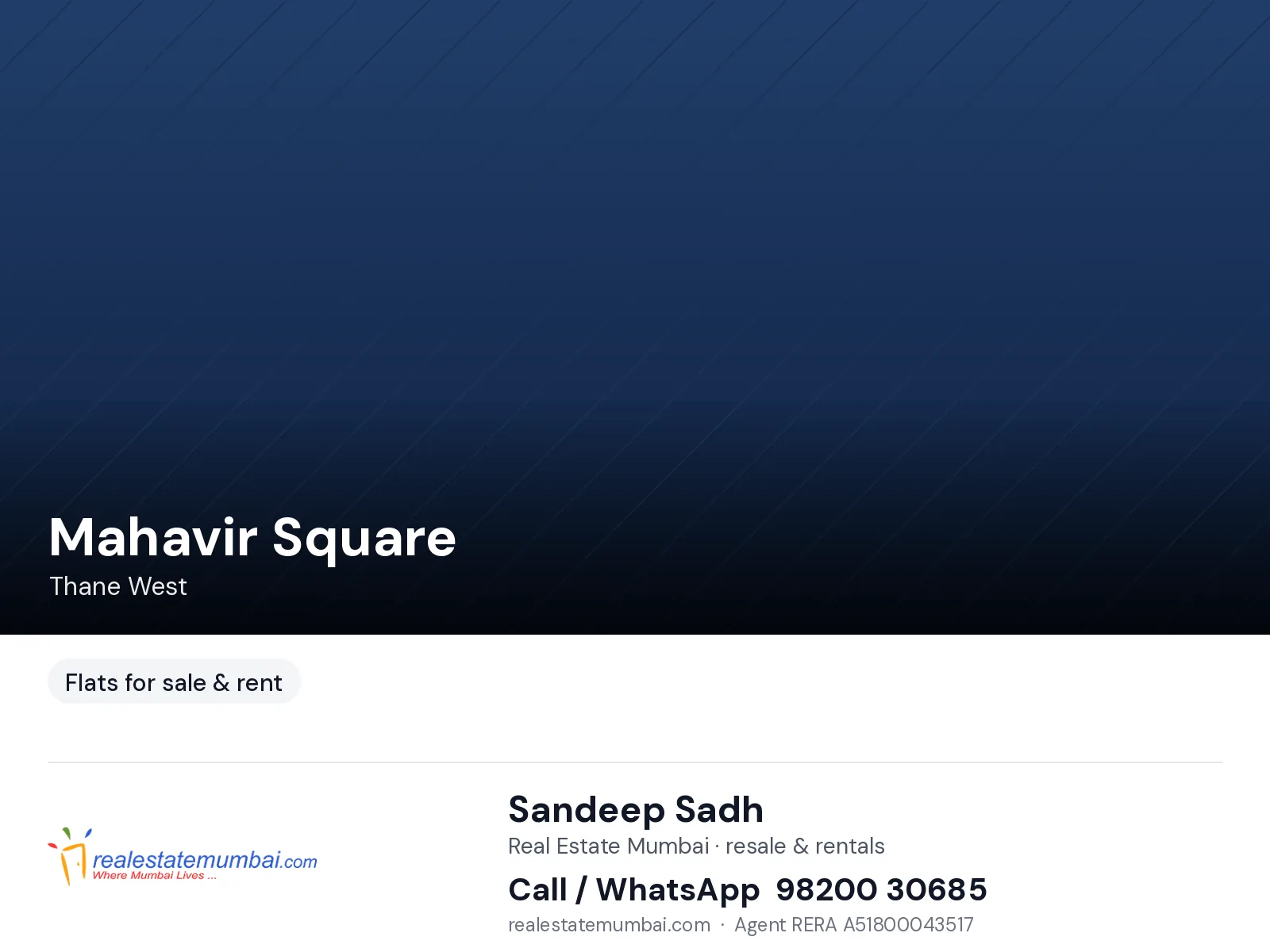 Mahavir Square, Thane West