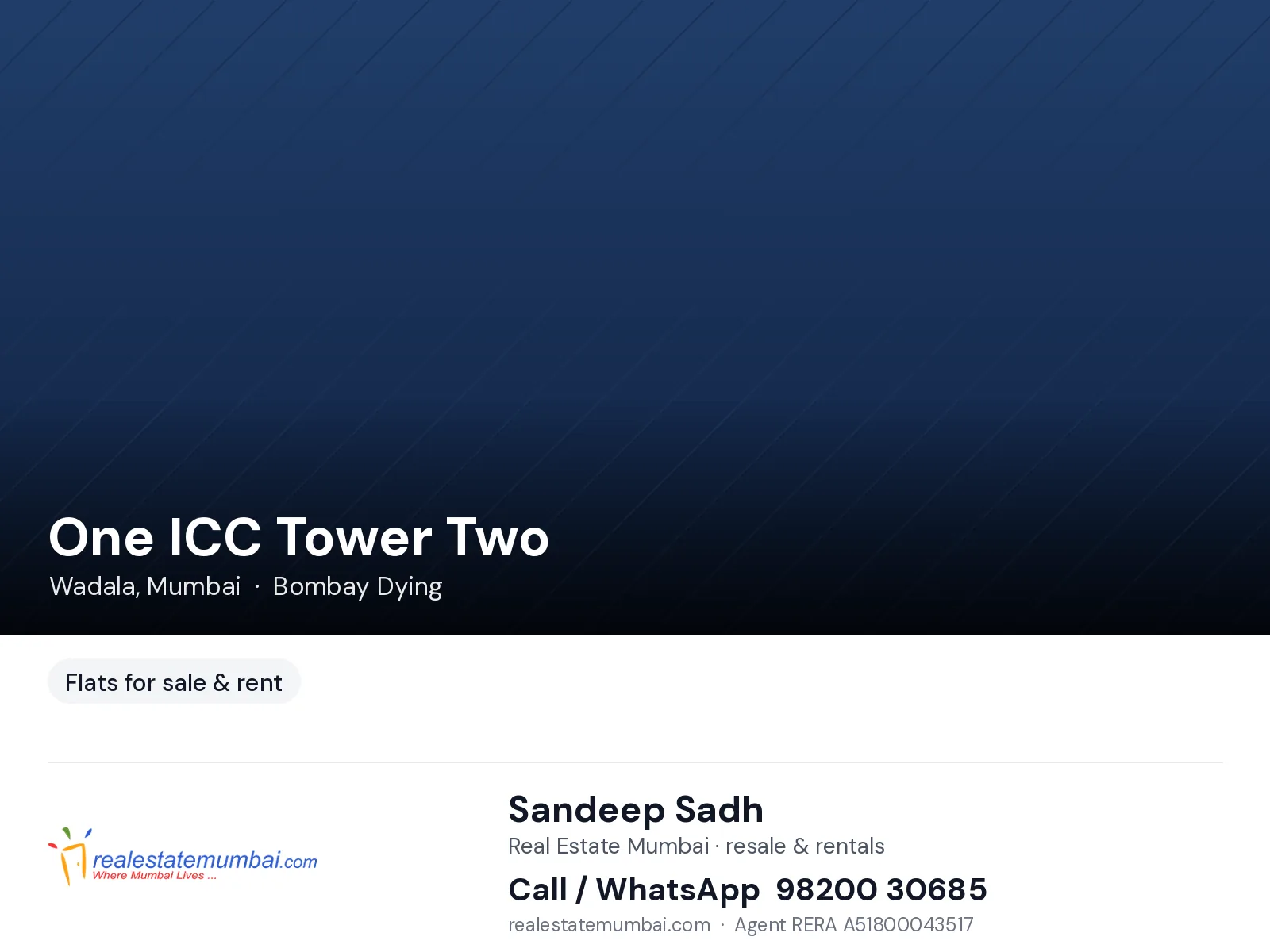 One ICC Tower Two, Wadala