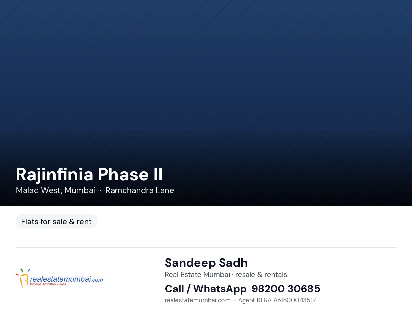 Rajinfinia Phase II, Malad West