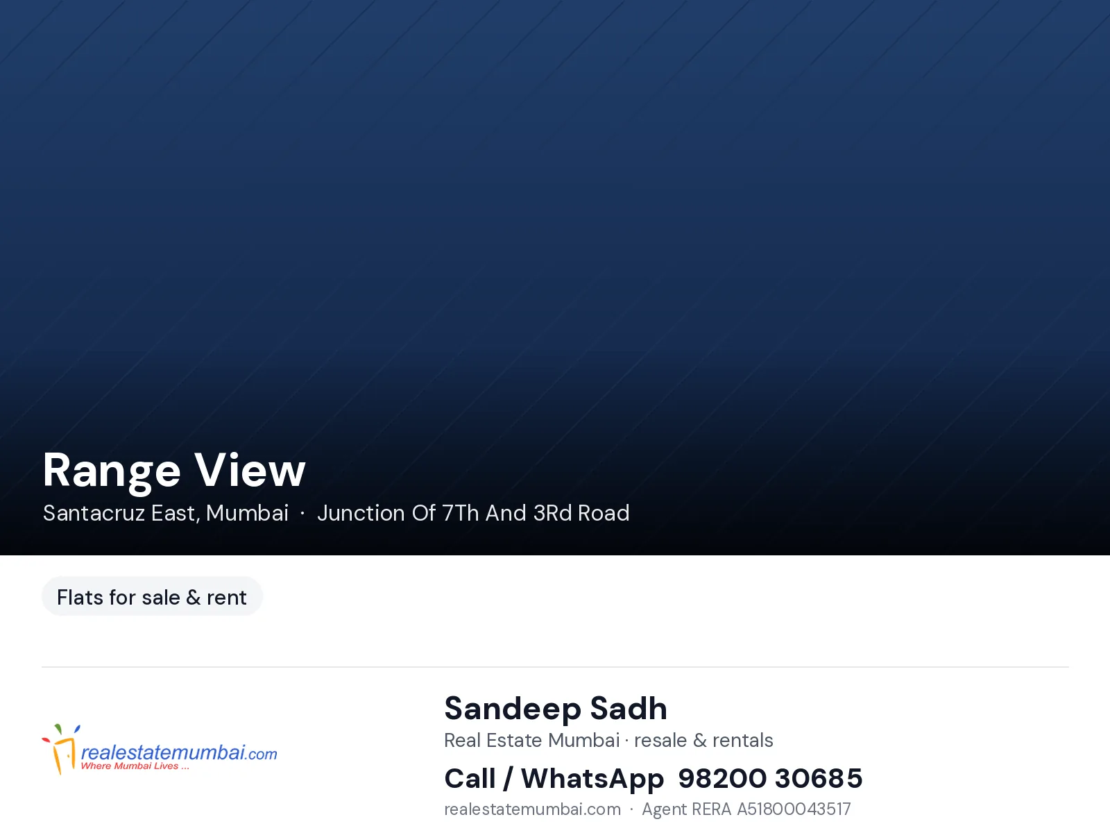 3.5 BHK Range View, Santacruz East — for Sale