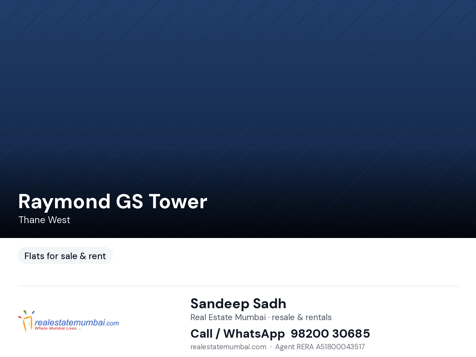 Raymond GS Tower, Thane West