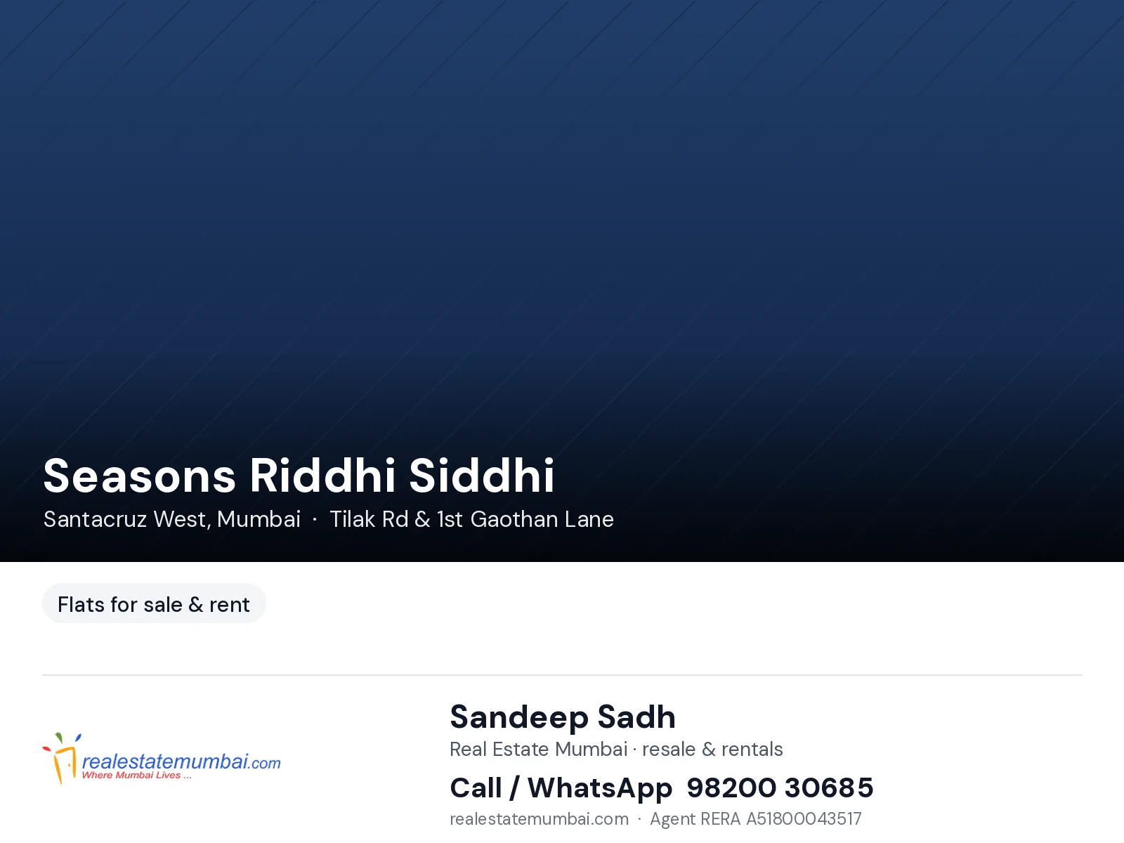 Seasons Riddhi Siddhi, Santacruz West