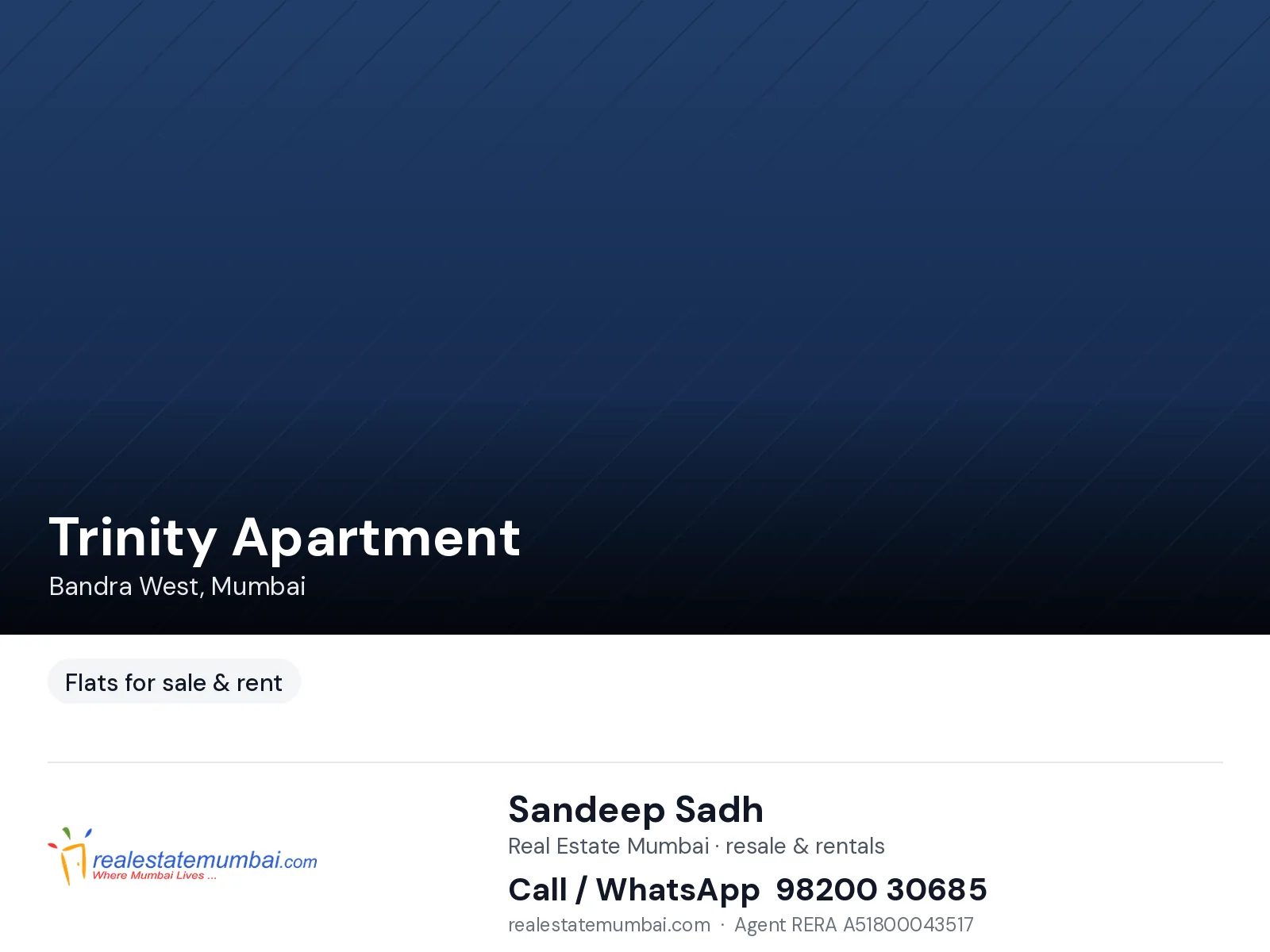 Trinity Apartment, Bandra West