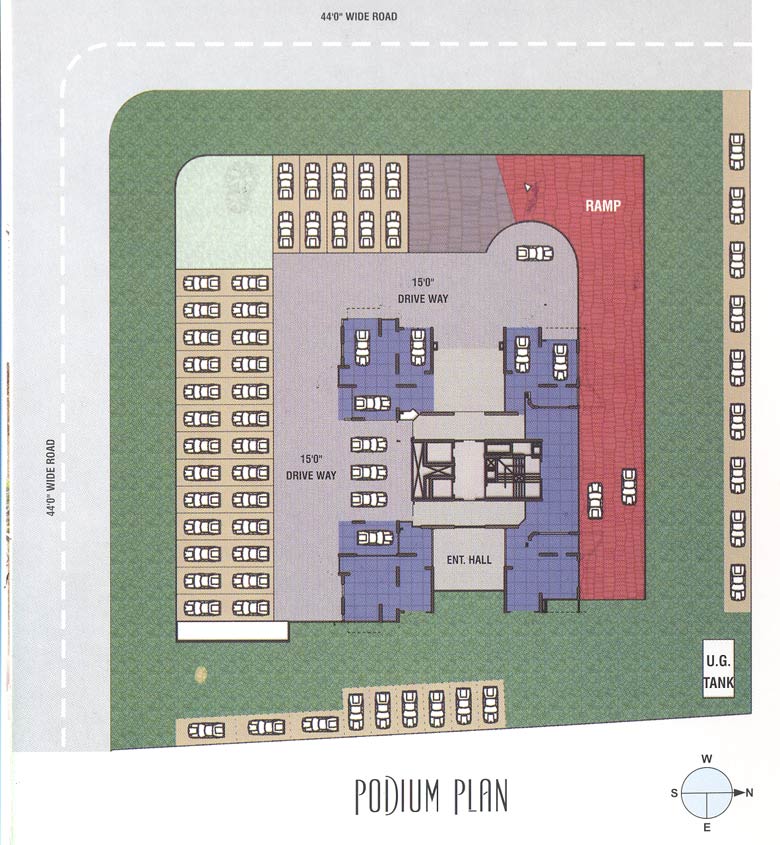 1024 Oth Podium Level Plan - Brighton, Mulund East