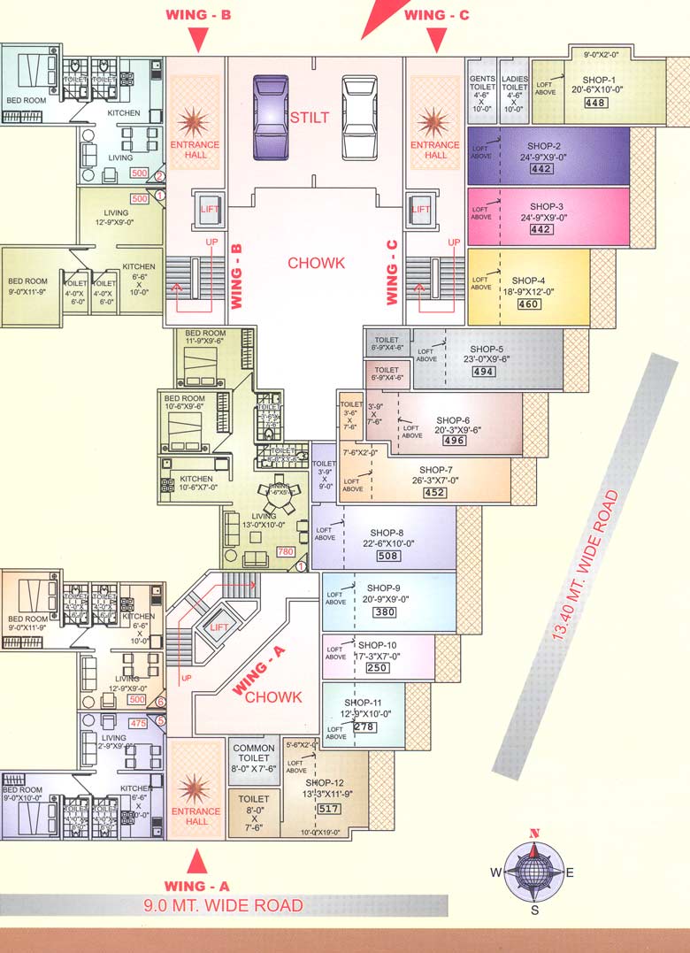 1097 Oth Floor Plan - Dhanashree, Kandivali West