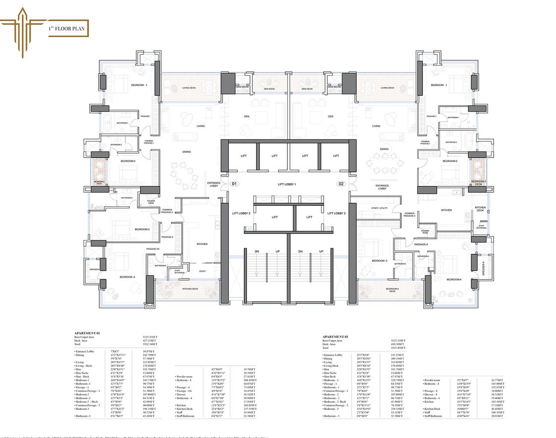 11139 Oth Trinity Vertical 1St Floor Plan - Sumer Trinity Vertical, Prabhadevi