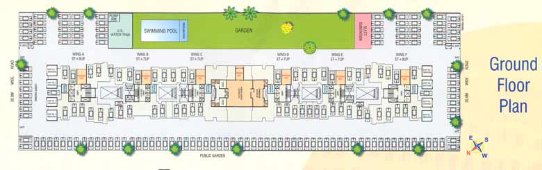1174 Oth Ground Floor Plan - Neel Sidhi Splendour, Belapur