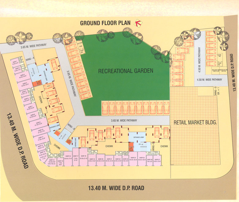 1239 Oth Ground Floor Plan - Narayan Heritage Chs Ltd, Dahisar West