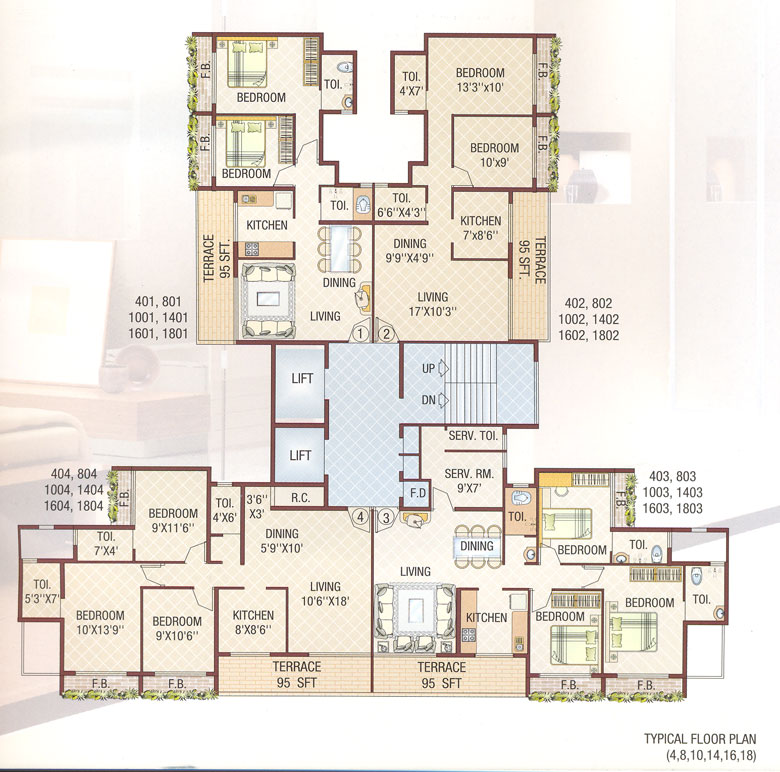 3 BHK Bhoomi Tower, Kharghar — for Rent