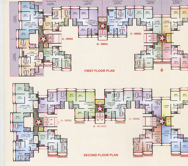 1535 Oth Floor Plan1 - Ev Regency, Vashi
