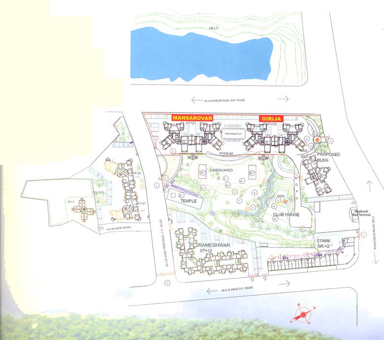1605 Oth Layout Plan - Neelkanth Heights, Thane West