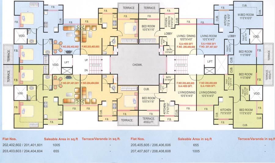2187 Oth Plans - Kalra Best Residency, Kharghar
