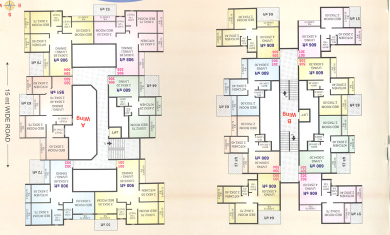 2197 Oth 3Rd And 5Th Floor Plan - Maitri Icon, Kharghar