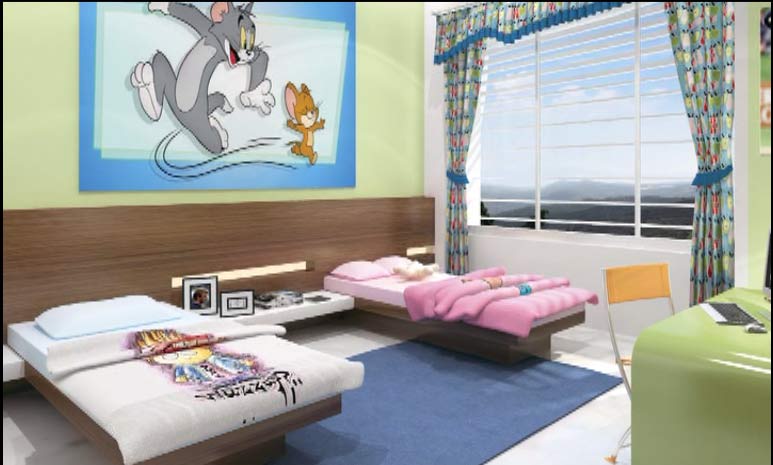 2384 Oth Children Bedroom - Tropical Lagoon Bougainvillea, Thane West