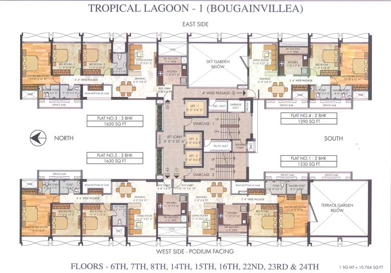 2384 Oth Floor Plan 2  - Tropical Lagoon Bougainvillea, Thane West