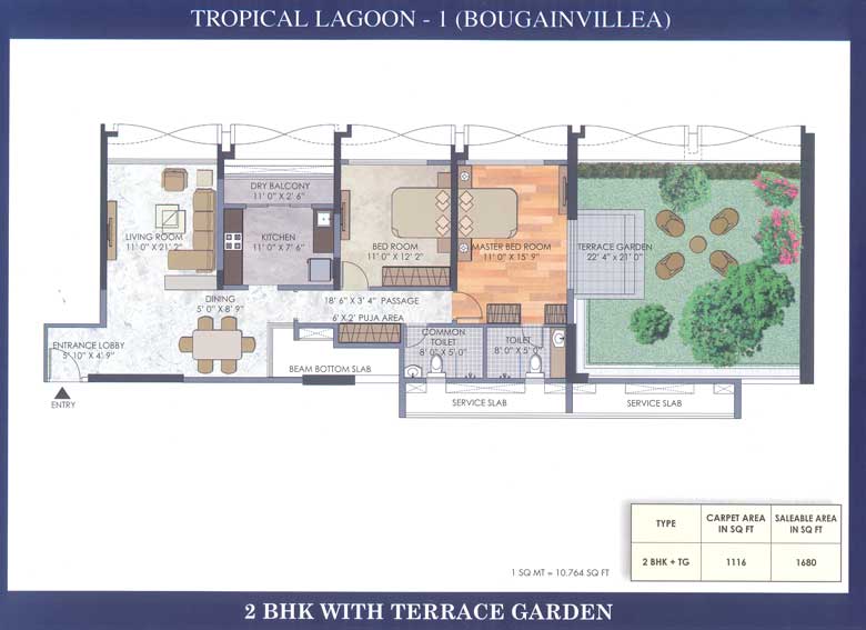 2384 Oth Floor Plan 5  - Tropical Lagoon Bougainvillea, Thane West