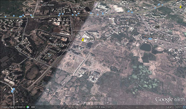 2384 Oth Google Earth - Tropical Lagoon Bougainvillea, Thane West