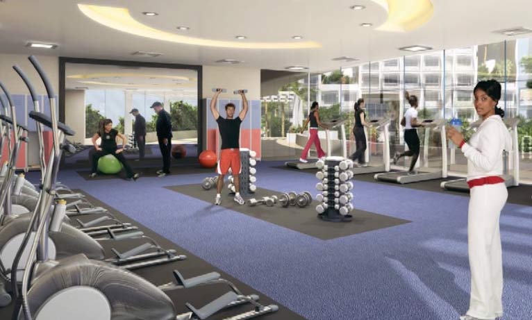 2384 Oth Gym - Tropical Lagoon Bougainvillea, Thane West