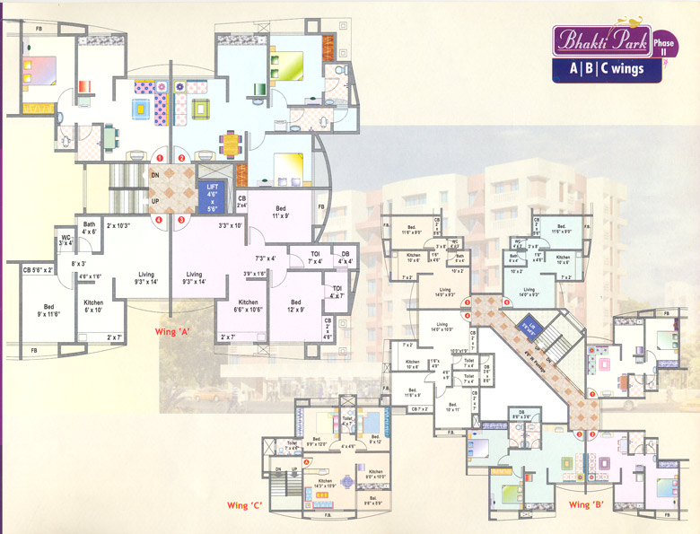 2489 Oth Floor Plan - Bhakti Park, Wadala