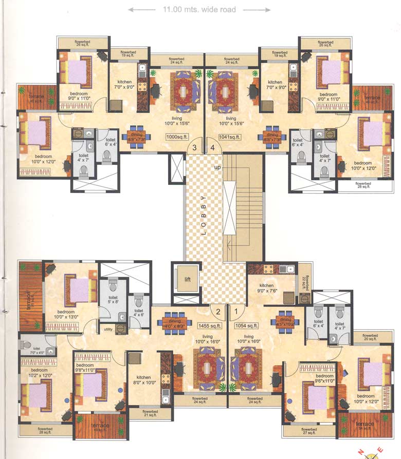 2505 Oth Floor Plan1 - Whispering Palm, Airoli